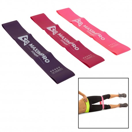 Maximpro LOPY set med 3 loop-LATEX BAND 60x5 cm